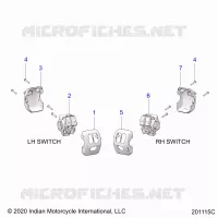 ELETTRICO, SWITCH CONTROLS, LH/RH