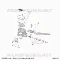 FRENO ANTERIORE, LEVER AND MASTER CYLINDER