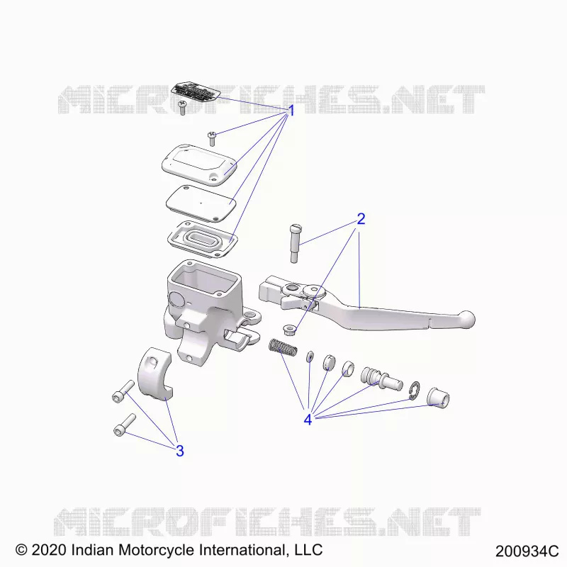 FRENO ANTERIORE, LEVER AND MASTER CYLINDER