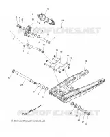 SOSPENSIONE POSTERIORE ASM., SWING ARM AND SHOCK