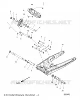 SOSPENSIONE POSTERIORE ASM., SWING ARM AND SHOCK