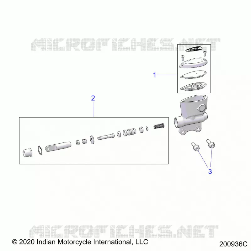 FRENO POSTERIORE, MASTER CYLINDER