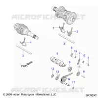 DRIVE TRAIN, FORCHE SHIFT AND DRUM