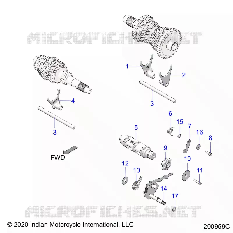 DRIVE TRAIN, FORCHE SHIFT AND DRUM