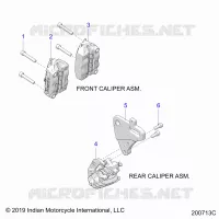 BRAKES, PINZA FRENO ANTERIORE AND REAR