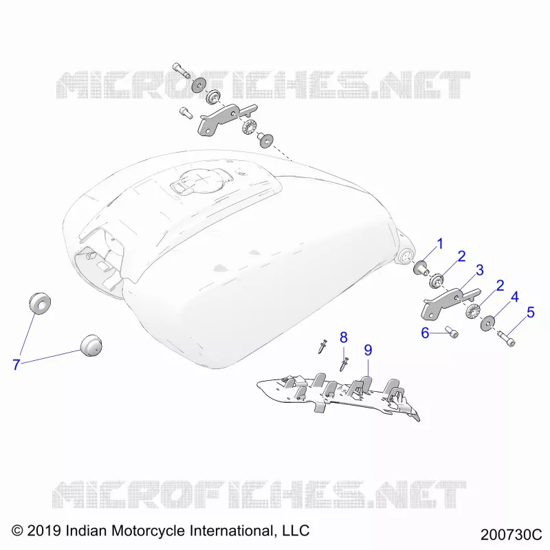 SISTEMA DI ALIMENTAZIONE CARBURANTE, FUEL TANK MOUNTING