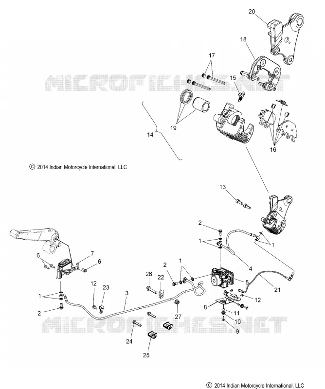 FRENO POSTERIORE ASM., INTL W/ABS