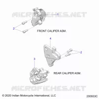 BRAKES, PINZA FRENO ANTERIORE AND REAR
