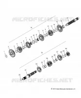 DRIVE TRAIN, INPUT/OUTPUT SHAFT ASM. - N15MSA00AA/AB/AC/AE (49INDIANTRANS15SCOUT)