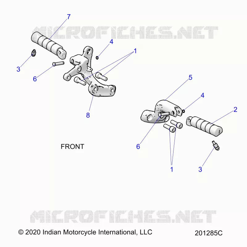 CHASSIS, FOOTPEGS