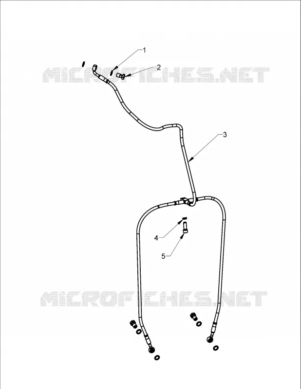 FRONT BRAKE BRAKE LINE - N131C/D/V ALL OPTIONS (INDIANBRAKELINE12CC)