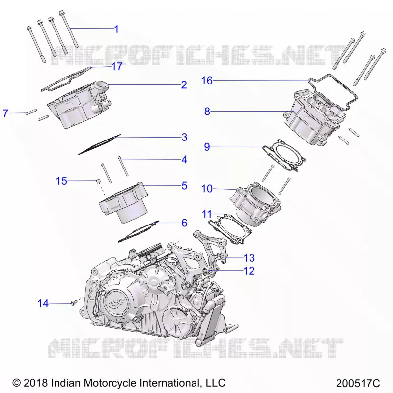 ENGINE, CYLINDER AND TESTA CILINDRO MNTG.