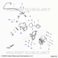 SISTEMA DI ALIMENTAZIONE CARBURANTE, FUEL CLAM SHELL/THROTTLE BODY