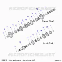 TRASMISSIONE, INPUT/OUTPUT SHAFT ASM.