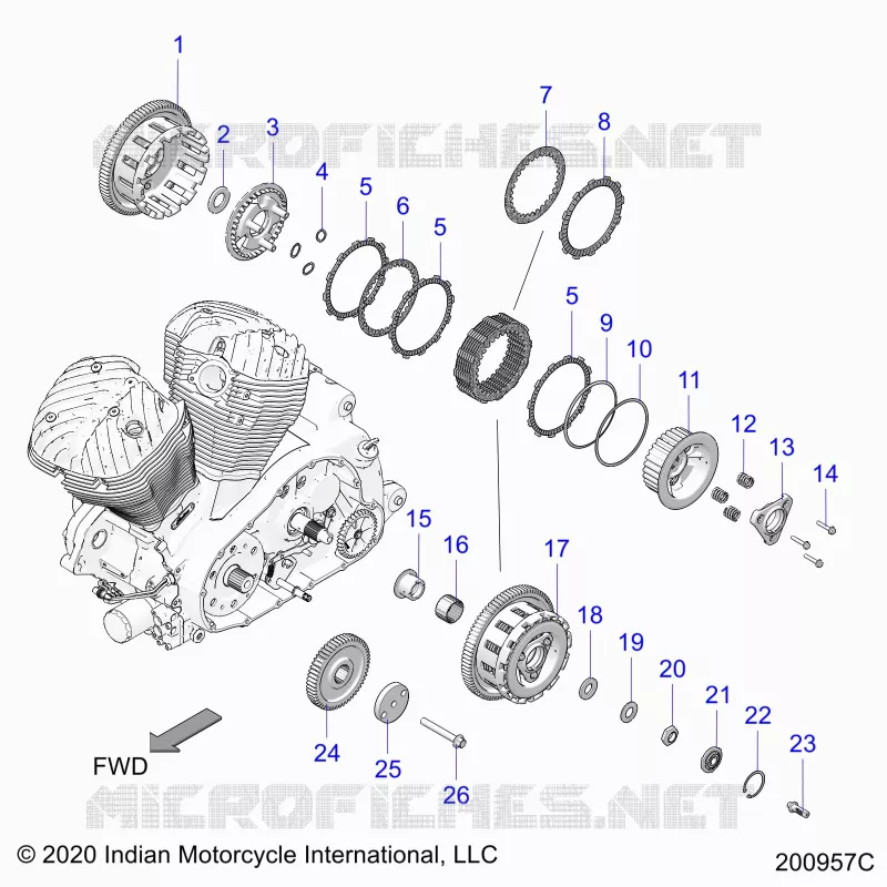 TRASMISSIONE, CLUTCH AND PRIMARY DRIVE
