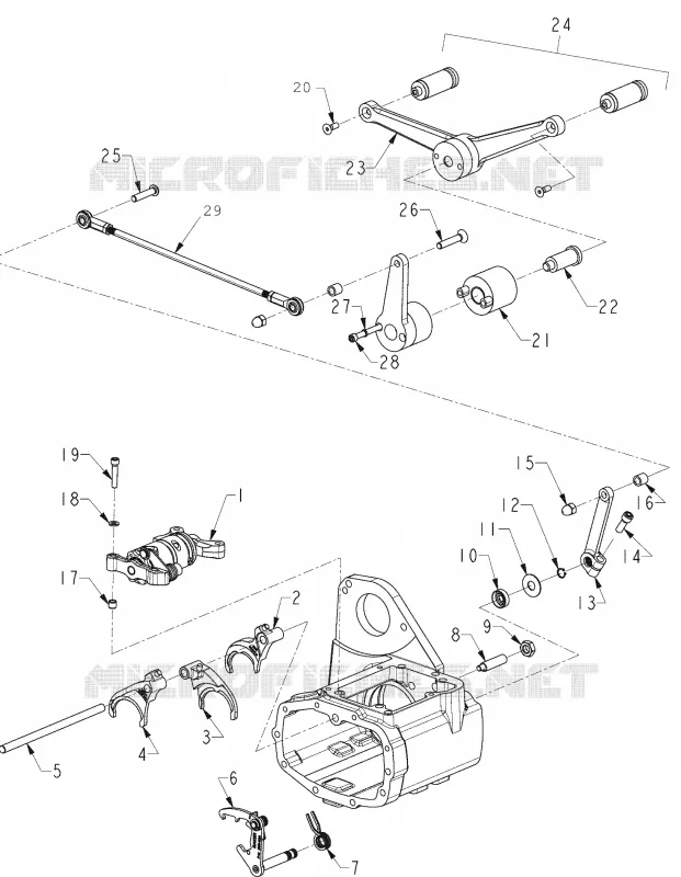 DRIVE TRAIN, GEAR SHIFTER ASSEMBLY - N121C/V/D ALL OPTIONS (INDIANSHIFTER12CC)
