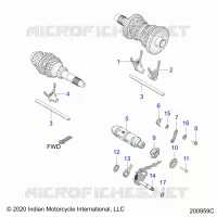 DRIVE TRAIN, FORCHE SHIFT AND DRUM