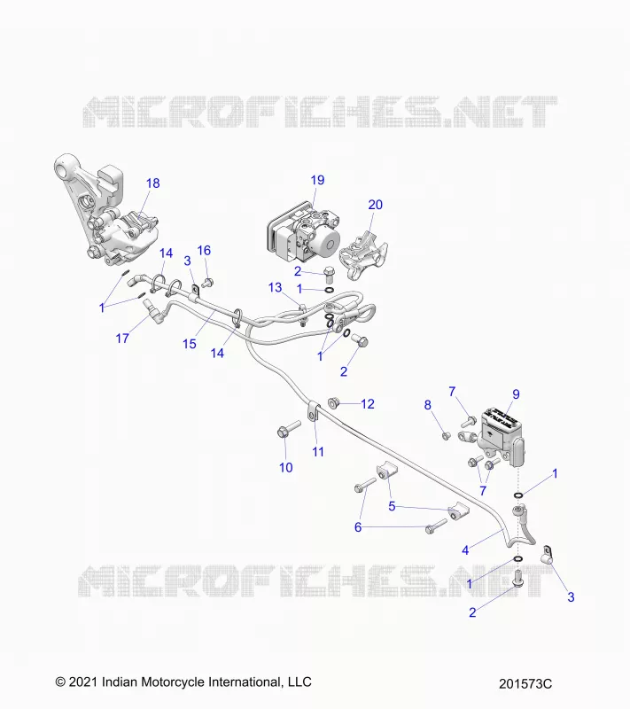 FRENO POSTERIORE ASM., W/ABS