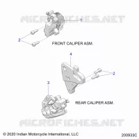 BRAKES, PINZA FRENO ANTERIORE AND REAR