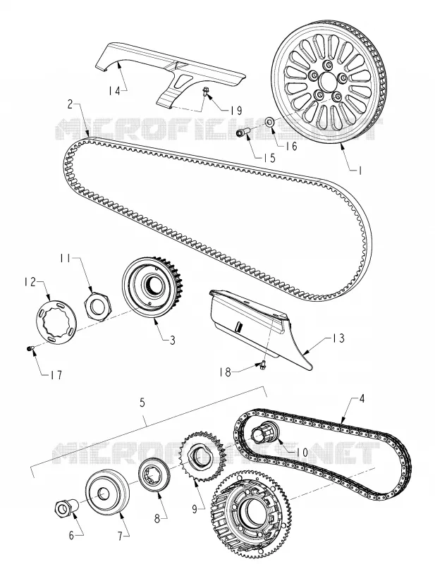 TRASMISSIONE, BELTS, CATENAS AND SPROCKETS