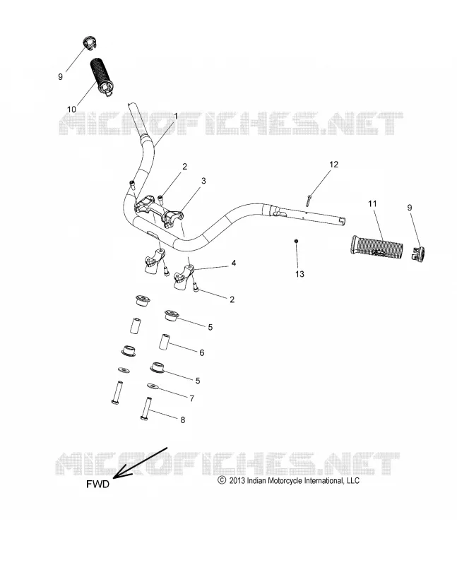 STEERING, MANUBRIO MONTAGGIO AND GRIPS