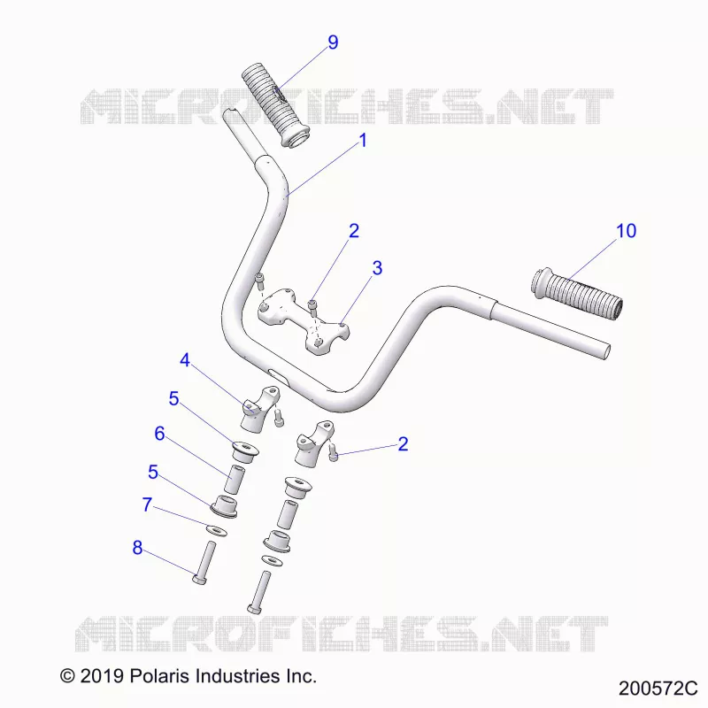STEERING, MANUBRIO MONTAGGIO AND GRIPS
