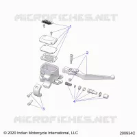 FRENO ANTERIORE, LEVER AND MASTER CYLINDER