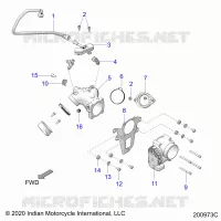 SISTEMA DI ALIMENTAZIONE CARBURANTE, FUEL CLAM SHELL/THROTTLE BODY