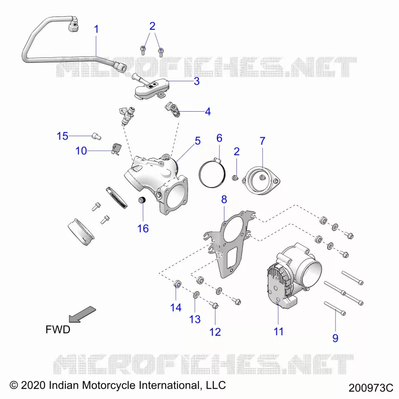 SISTEMA DI ALIMENTAZIONE CARBURANTE, FUEL CLAM SHELL/THROTTLE BODY