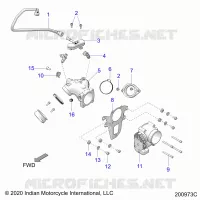 SISTEMA DI ALIMENTAZIONE CARBURANTE, FUEL CLAM SHELL/THROTTLE BODY