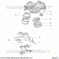 ENGINE, CORPO FARFALLATO AND FUEL RAIL