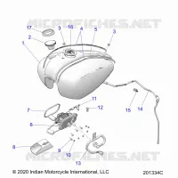 SISTEMA DI ALIMENTAZIONE CARBURANTE, FUEL TANK ASM.