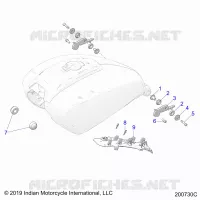 SISTEMA DI ALIMENTAZIONE CARBURANTE, FUEL TANK MOUNTING