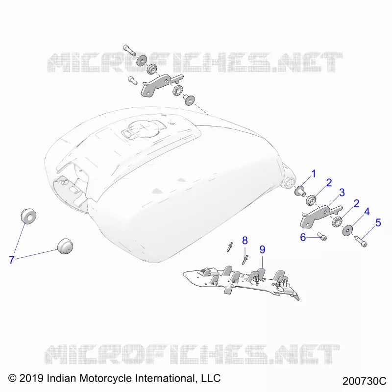 SISTEMA DI ALIMENTAZIONE CARBURANTE, FUEL TANK MOUNTING