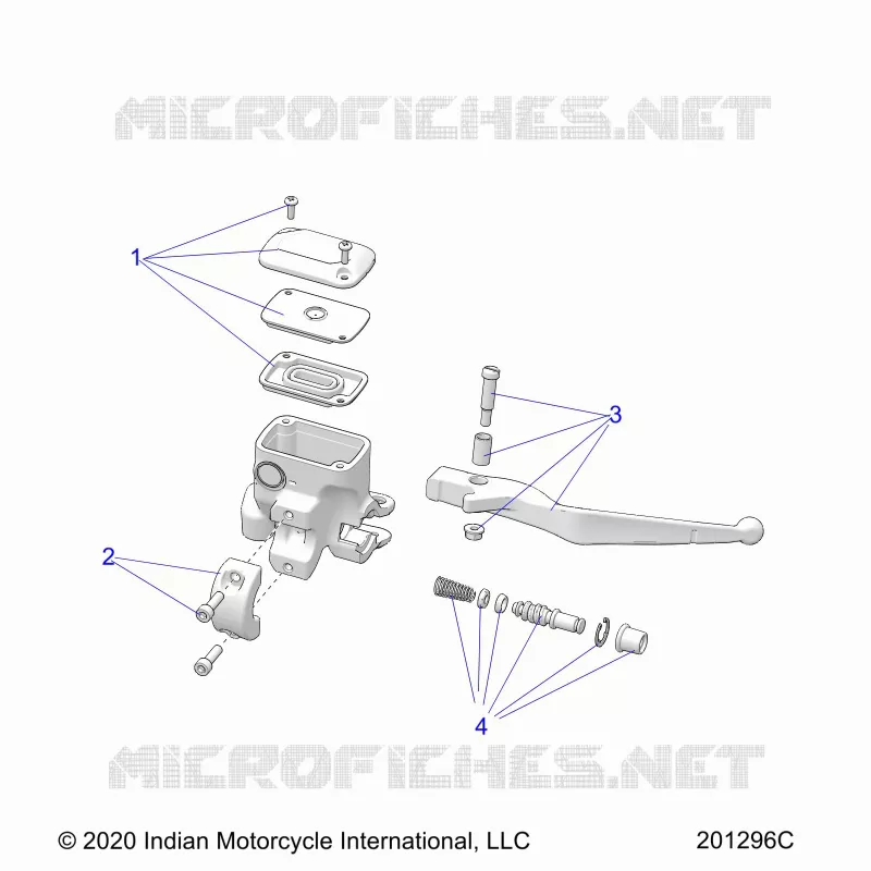 FRENO ANTERIORE, LEVER AND MASTER CYLINDER