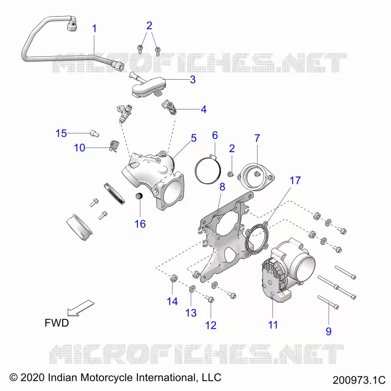 SISTEMA DI ALIMENTAZIONE CARBURANTE, FUEL CLAM SHELL/THROTTLE BODY