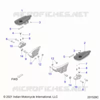 CHASSIS, FLOORBOARD, PASSENGER