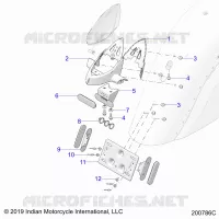 BODY, LICENSE PLATE BRKT/REAR LIGHT HOUSING MOUNT