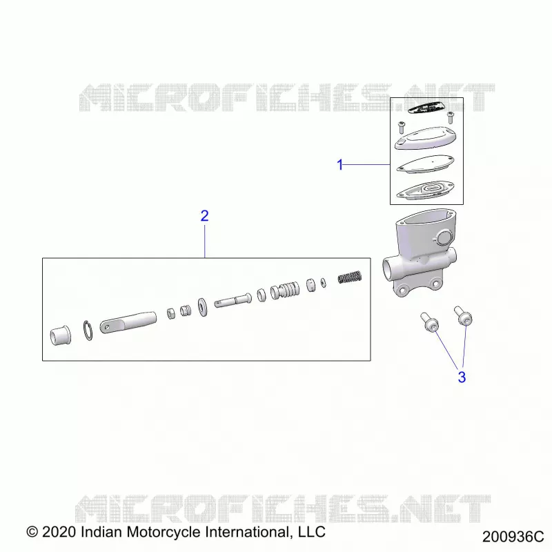 FRENO POSTERIORE, MASTER CYLINDER
