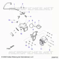 SISTEMA DI ALIMENTAZIONE CARBURANTE, FUEL CLAM SHELL/THROTTLE BODY