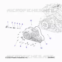 MOTORE, COVER ASM., PRIMARY DRIVE
