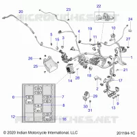 ELETTRICO, WIRE HARNESS - N22RZA22/RZS25/RTE25 (201184