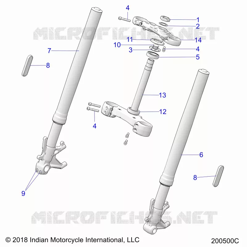 TIMONE, FRONT FORKS
