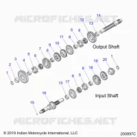 TRASMISSIONE, INPUT/OUTPUT SHAFT ASM.