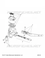 FRENO ANTERIORE, LEVER AND MASTER CYLINDER