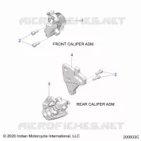 BRAKES, PINZA FRENO ANTERIORE AND REAR
