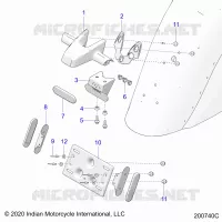 TARGA SUPPORTO/REAR LIGHT HOUSING