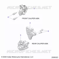 BRAKES, PINZA FRENO ANTERIORE AND REAR