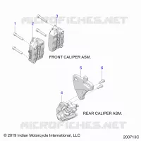 BRAKES, PINZA FRENO ANTERIORE AND REAR