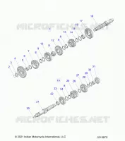 TRASMISSIONE, INPUT/OUTPUT SHAFT ASM.